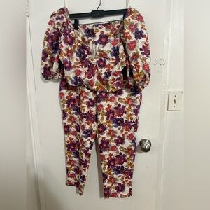 XL Colorful Flower Fashion 2 pc Set